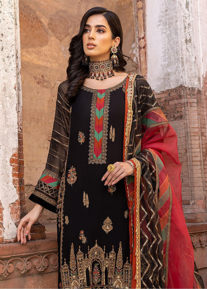 Charizma Dastan-e-Jashan 3-Pc Unstitched Luxury Chiffon Collection DJW-04