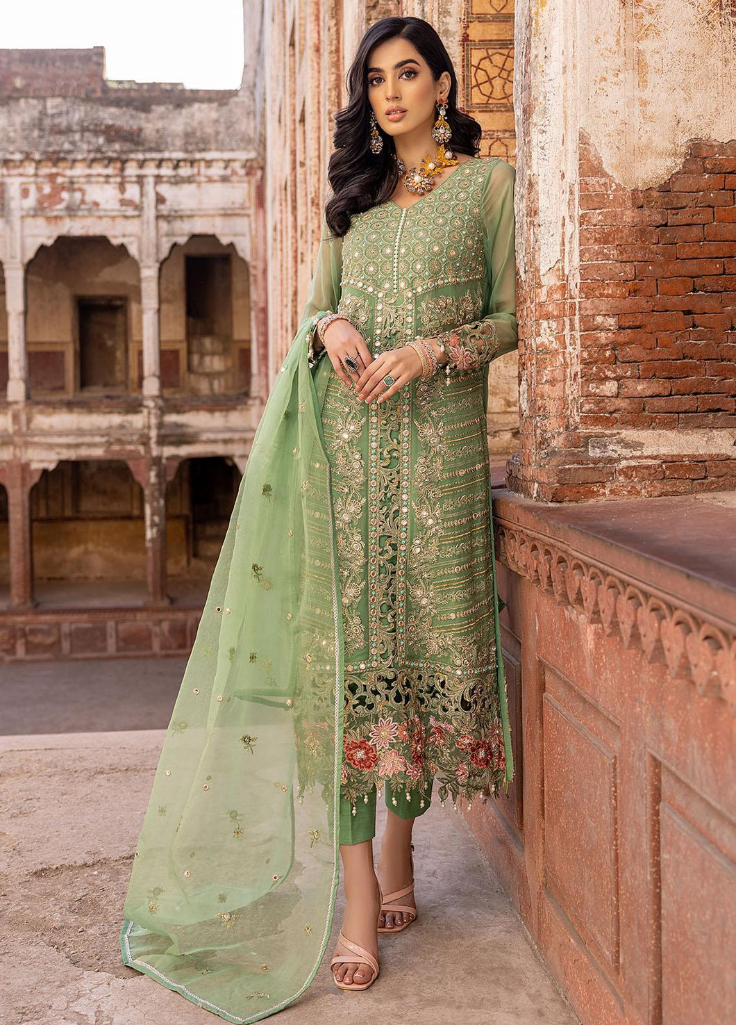 Charizma Dastan-e-Jashan 3-Pc Unstitched Luxury Chiffon Collection DJW-07