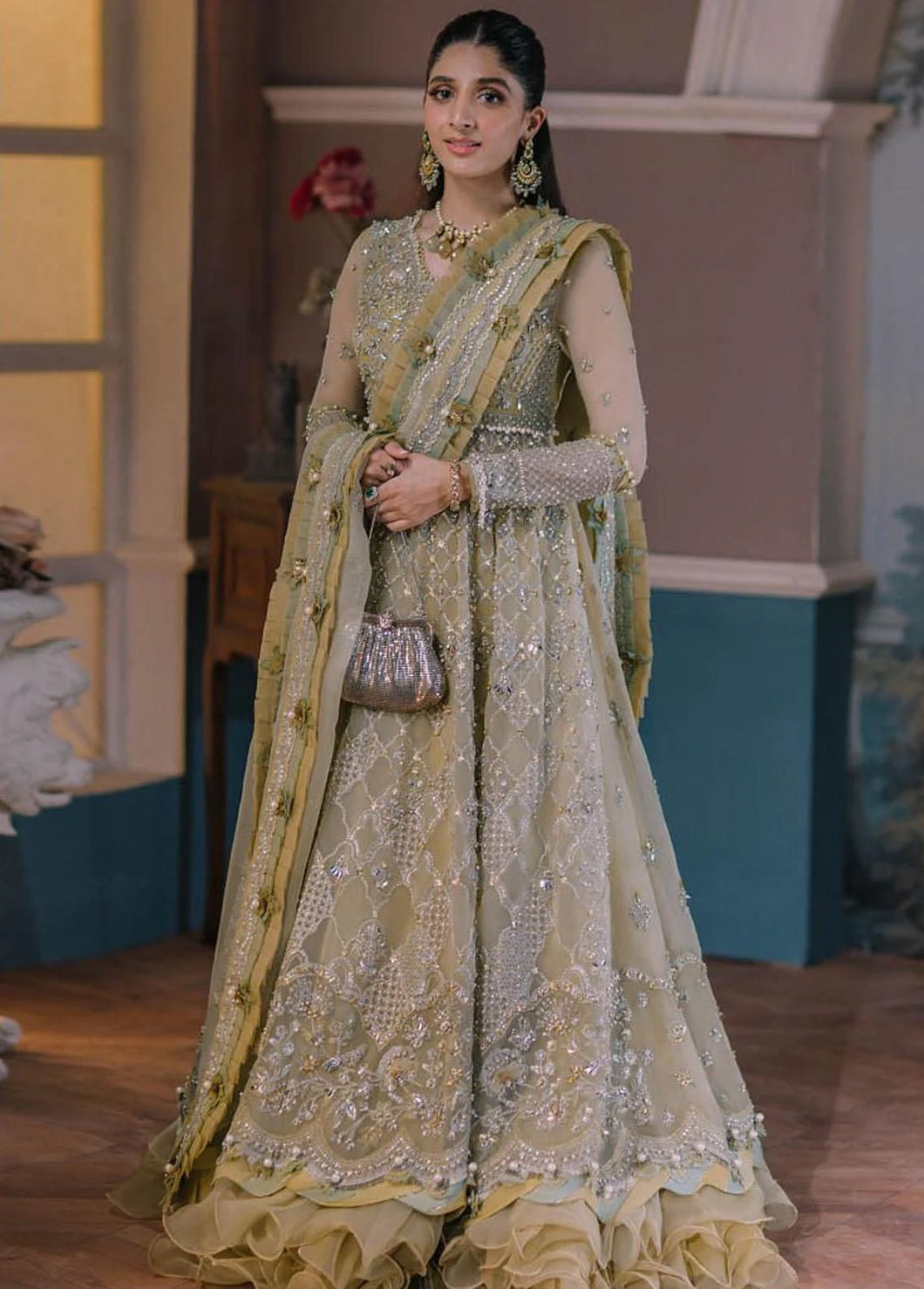 Elan Embroidered Suits Unstitched 3 Piece  EC2-23-04 Aireen - Wedding Collection