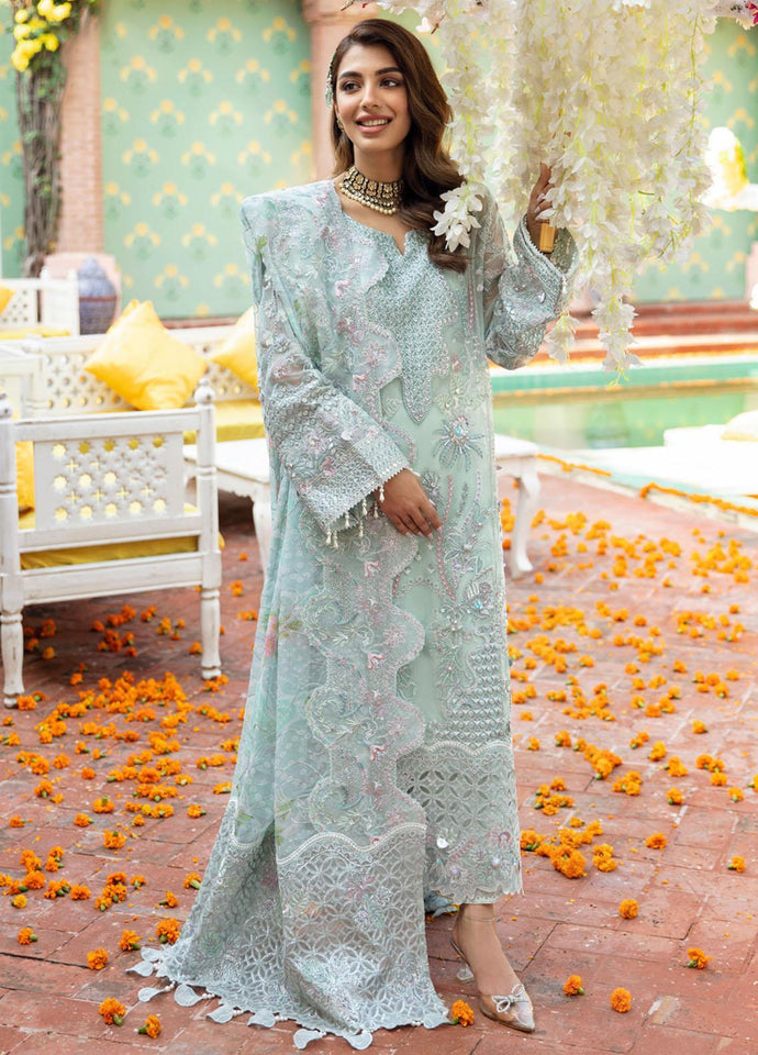 Nureh By Jhoomro Embroidered Chiffon Suits Unstitched 4 Piece NL-55 - Mishi'sCollection Nureh By Jhoomro Embroidered Chiffon Suits Unstitched 4 Piece NL-55 - Mishi'sCollection