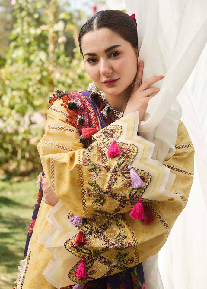 Hussain Rehar Embroidered Lawn Suit Unstitched 3 Piece HRR24SSL Opal- Summer Collection
