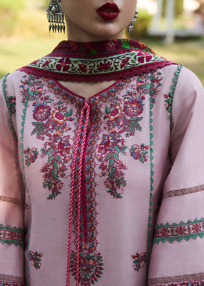 Hussain Rehar Embroidered Lawn Suit Unstitched 3 Piece HRR24SSL Sakura- Summer Collection