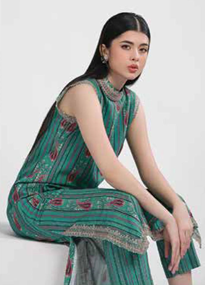 Maria B M Basics Embroidered Khaddar Suits Unstitched 2 Piece MB-US23-206-B- Winter Collection