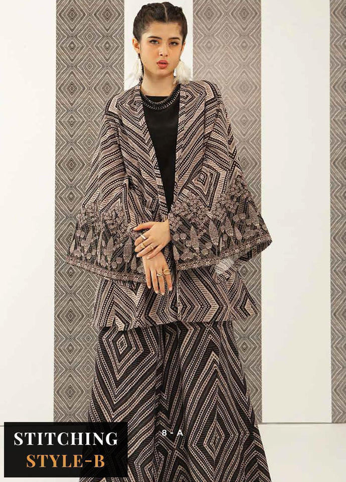 Maria B M Basics Embroidered Khaddar Suits Unstitched 3 Piece MB-US23-208-B- Winter Collection