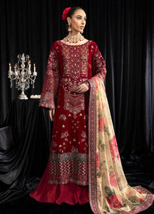 Nureh Maya Embroidered Velvet Suits Unstitched 3 Piece  NS -106 Elisa - Winter Wedding Collection