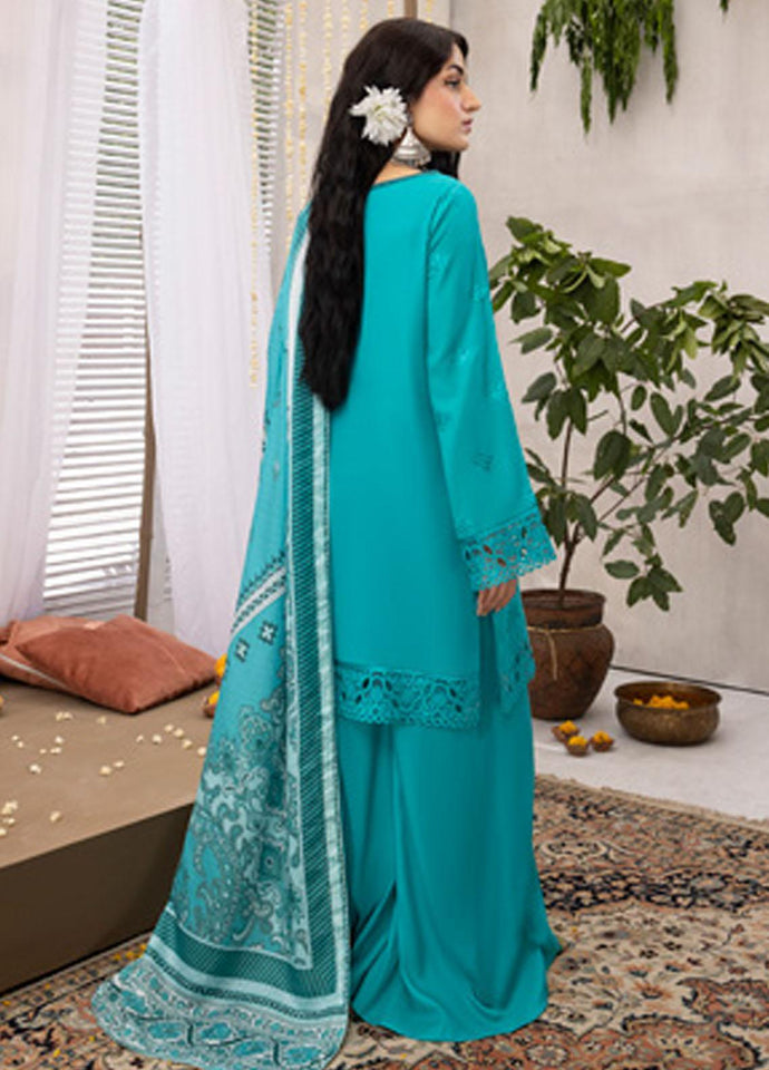 Mehru By Mahnur Embroidered Linen Suits Unstitched 3 Piece D-02 - Winter Collection