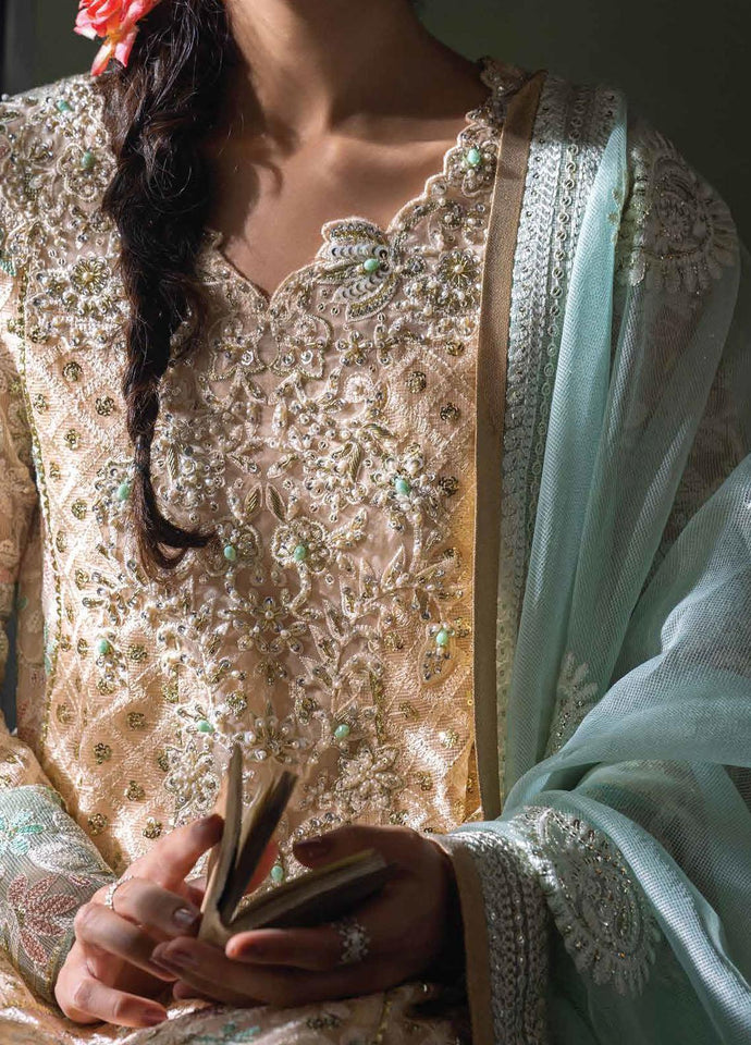 Mushq Qala Embroidered Suits Unstitched 4 Piece AMIRA Wedding Collection