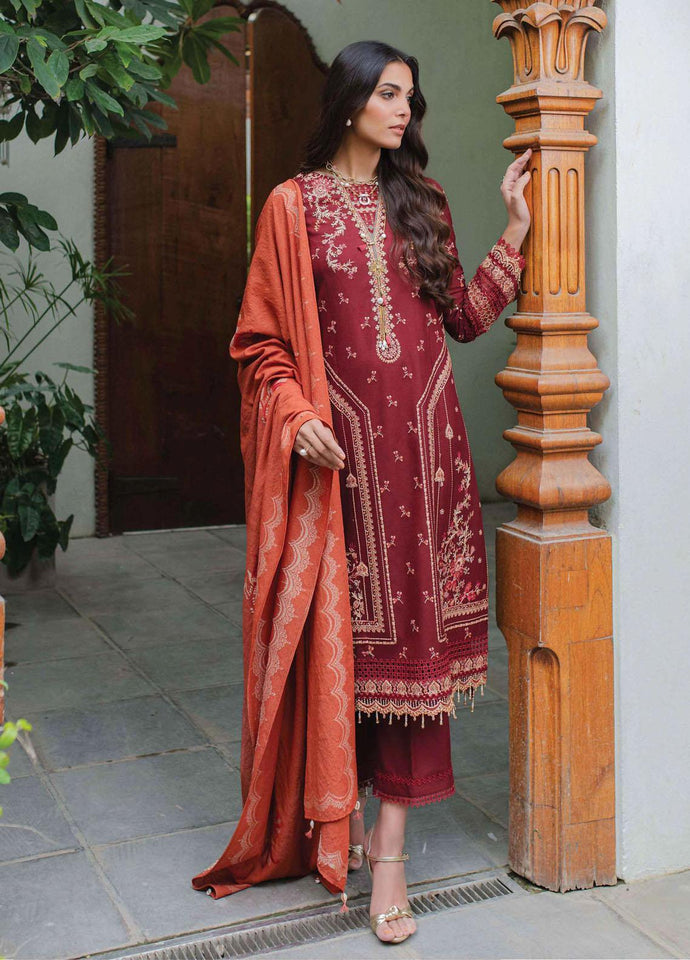 Qalamkar Embroidered Khaddar Suits Unstitched 3 Piece  SC-01 FREYA - Luxury Winter Collection