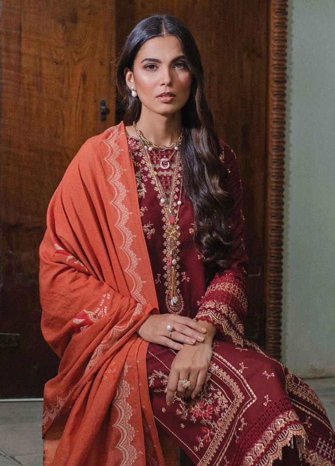 Qalamkar Embroidered Khaddar Suits Unstitched 3 Piece  SC-01 FREYA - Luxury Winter Collection
