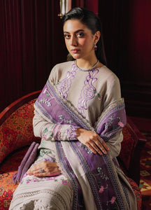 Saira Rizwan Embroidered Khaddar Suits Unstitched 3 Piece SR-07 Zhalay - Winter Collection