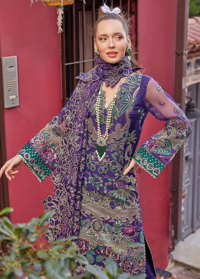 Gisele Shagun Imroz Embroidered Chiffon Suits Unstitched 3 Piece Sadaf - Wedding Collection