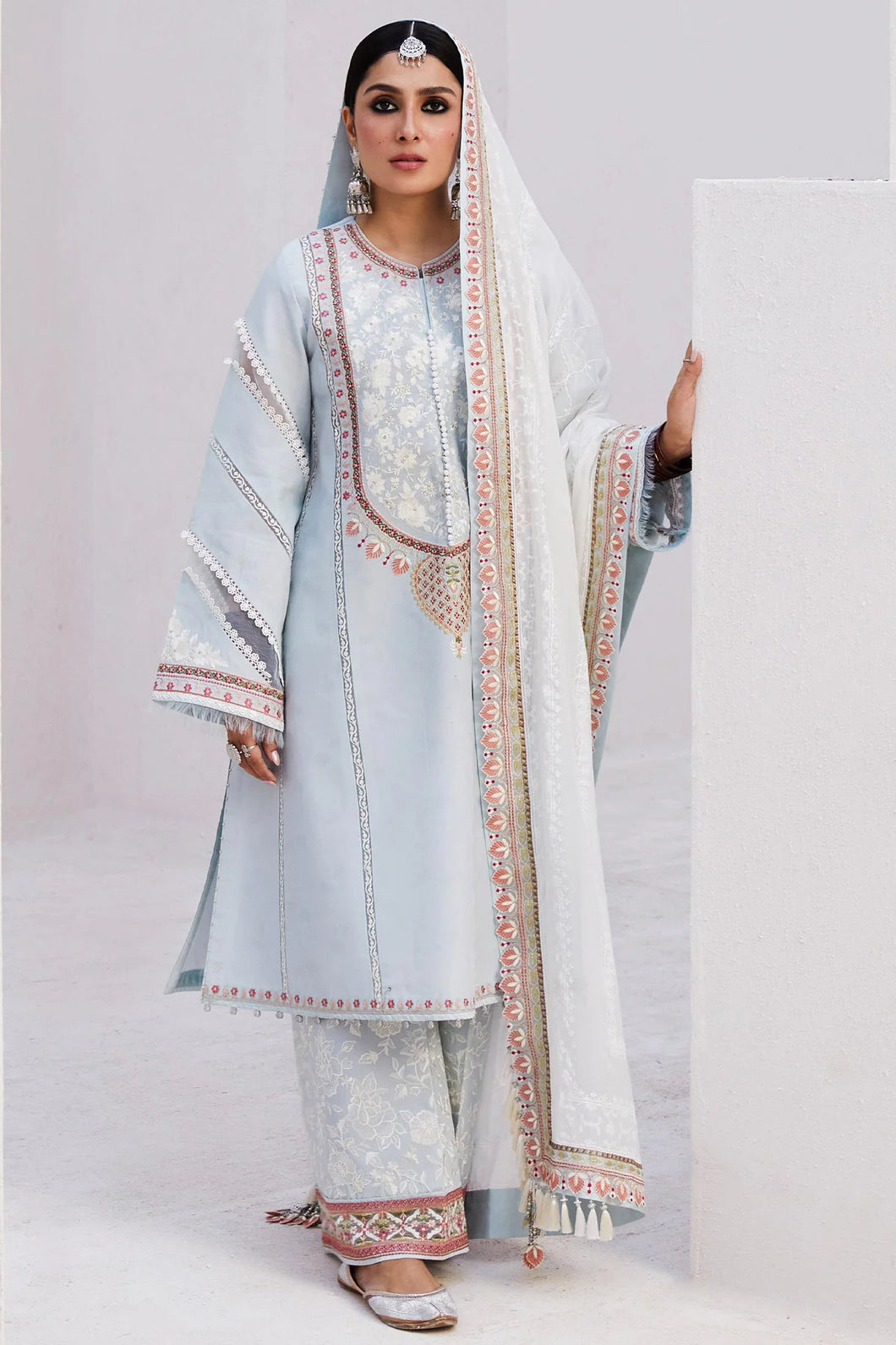 Zara Shahjahan Embroidered Suits Unstitched 3 Piece  D24-15B - Summer Collection