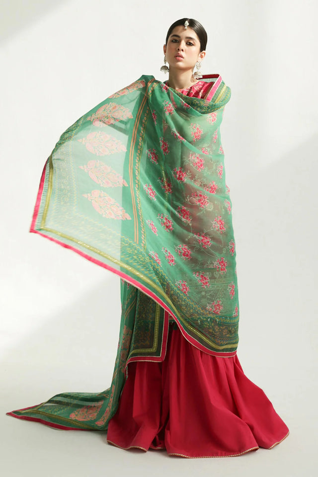 Zara Shahjahan Embroidered Suits Unstitched 3 Piece KORINA D24-3B- Summer Collection