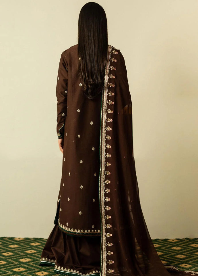 Zara Shahjahan Embroidered Suits Unstitched 3 Piece ZEL23-D4