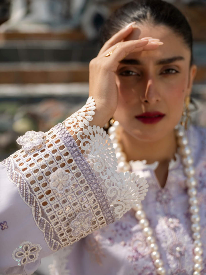 Mushq Lawana Embroidered Luxury Lawn Unstitched 3Pc Suit MSL-23-02 Banyen