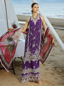 Noor by Saadia Asad Luxury Embroidered Chikankari Lawn 3Pc Suit D-10A - Mishi'sCollection