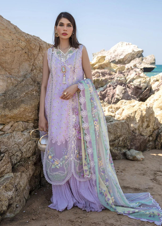 Crimson Luxury Lawn Eid Collection 2023 Summer Rosettes D2B