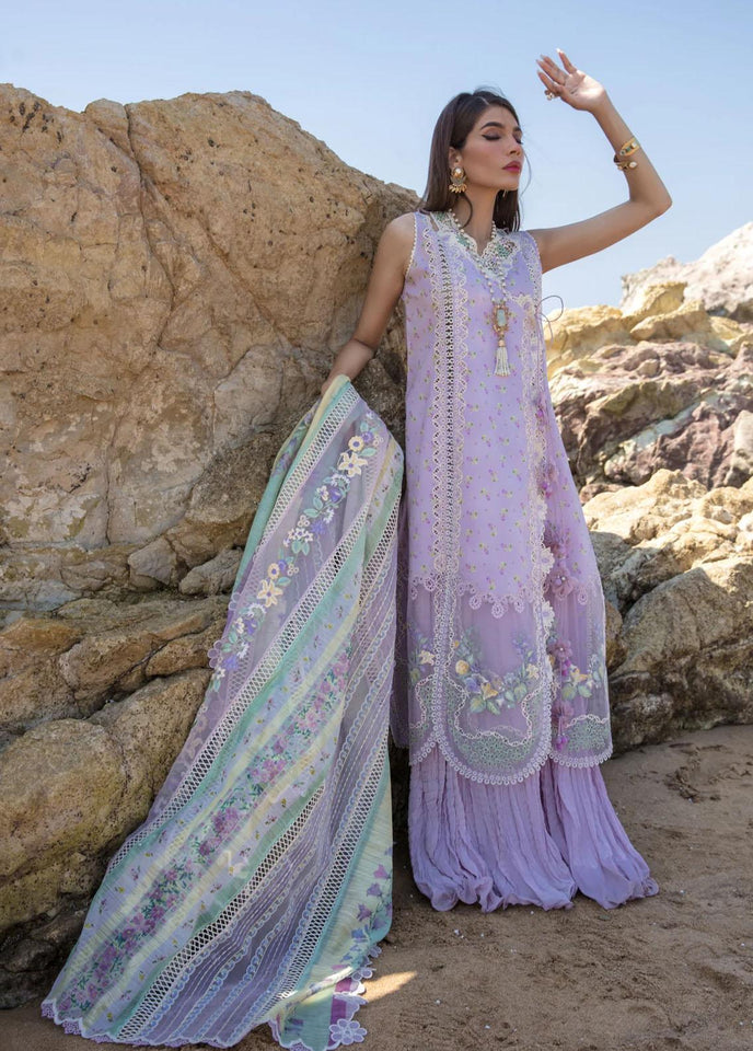 Crimson Luxury Lawn Eid Collection 2023 Summer Rosettes D2B